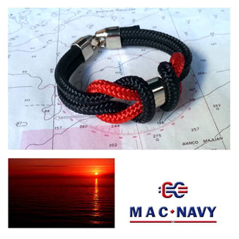 Pulseras de marinero con driza doble