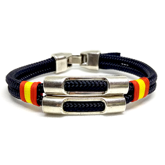Pulsera Náutica Macaroni colección Mac Navy con bandera de España