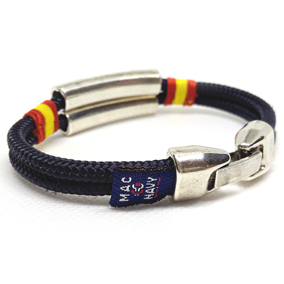 Pulsera Náutica Macaroni Jaspeada con bandera de España