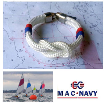 Pulsera blanca con bandera de España