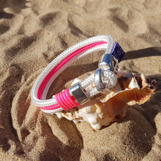 Pulseras Marineras pink Reflex con bandera de España