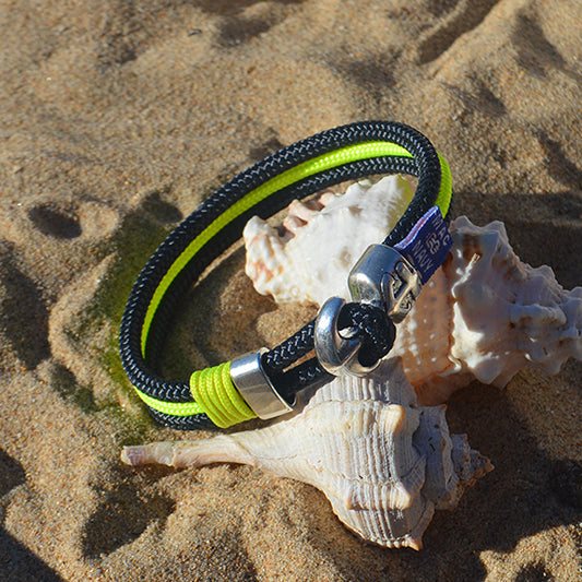 Pulseras Marineras amarilla Reflex con bandera de España