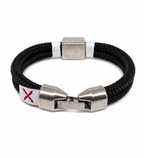 Pulsera Premium Plata Borgoña