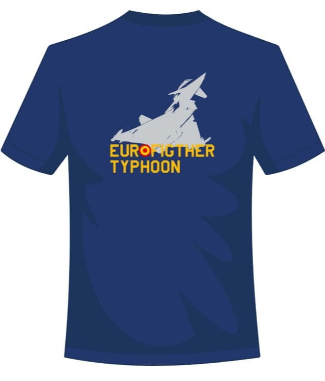 CAMISETA EUROFIGTHER TYPHOON con bandera de España