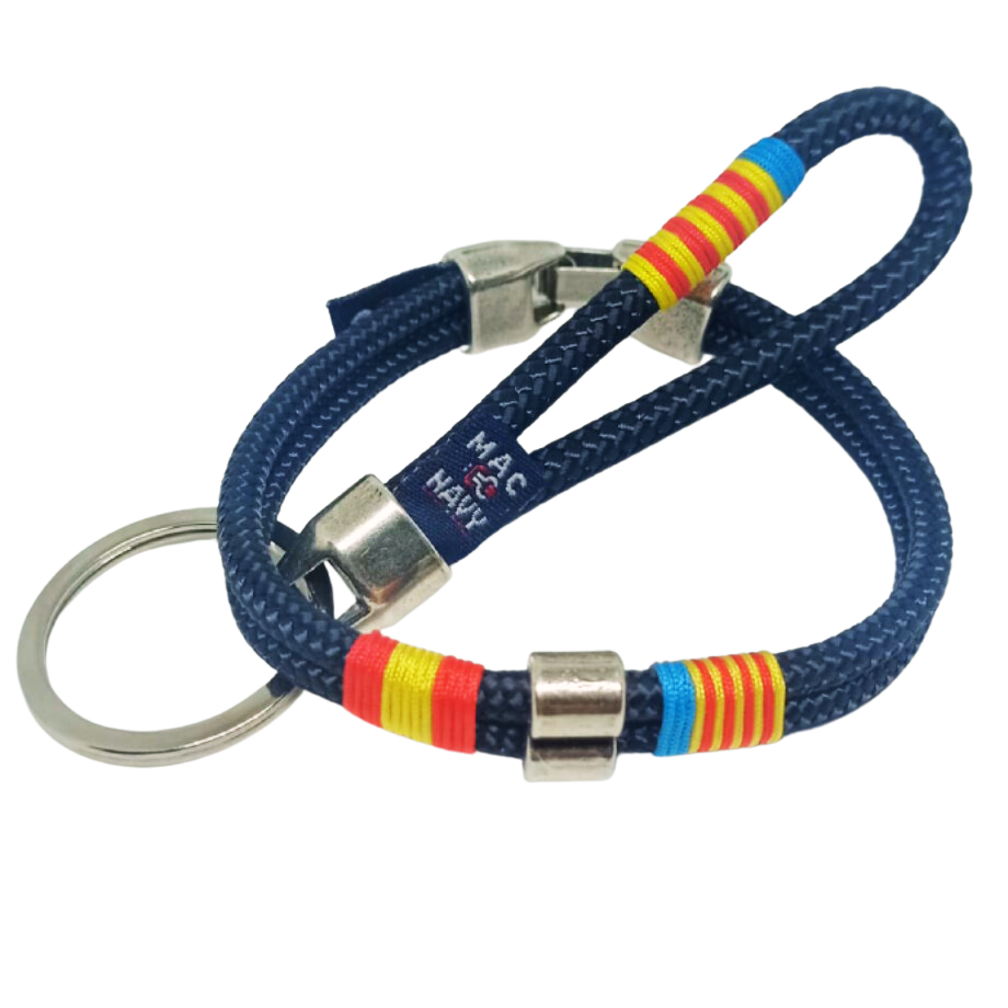 Pulsera y llavero Tributo a Valencia con bandera de España