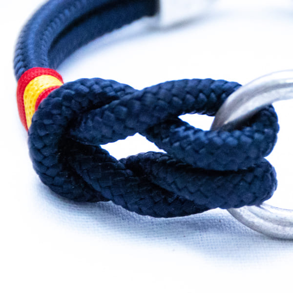 Pulsera Náutica Grillete Double Cord Mac Navy