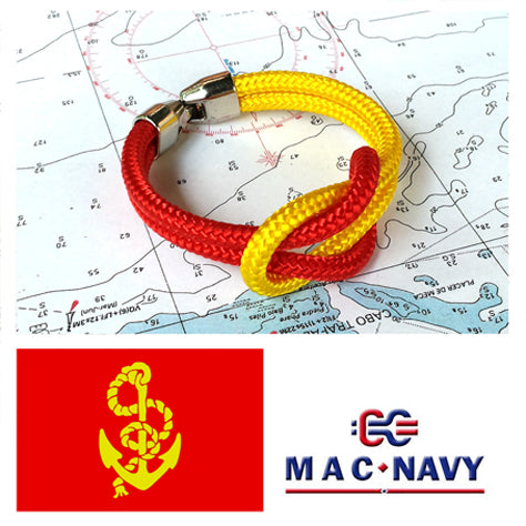 Pulseras con bandera española roja y amarilla