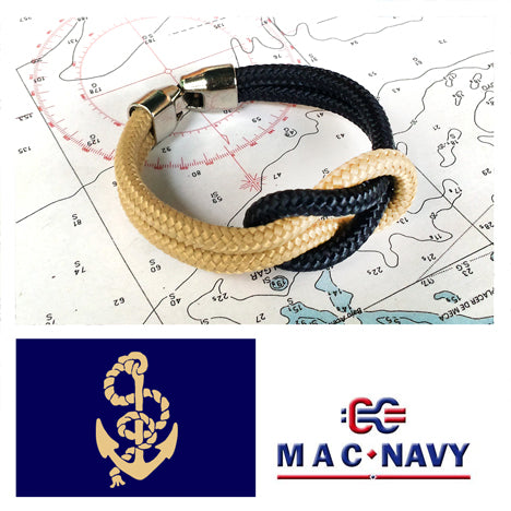 Pulseras náuticas con nudo llano con bandera de España
