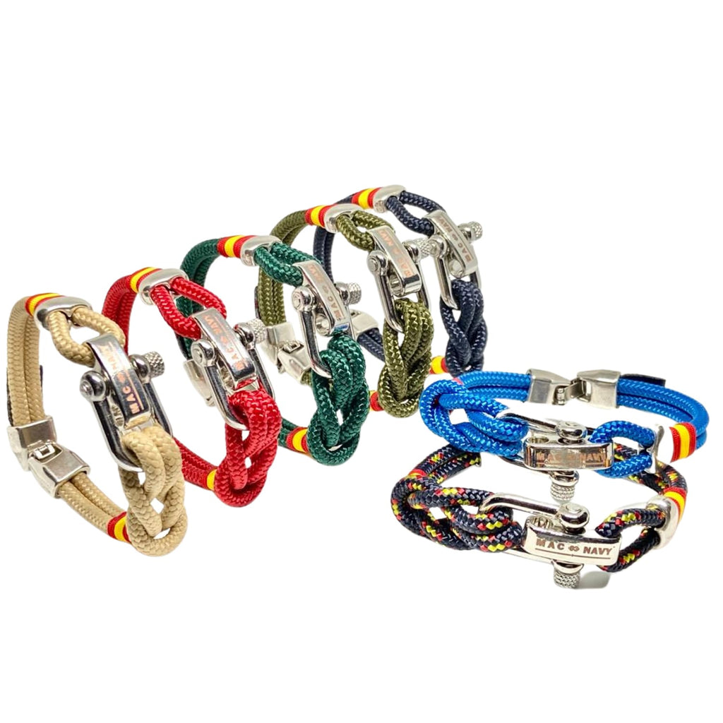 Pulseras Náuticas Colección Premium con bandera de España