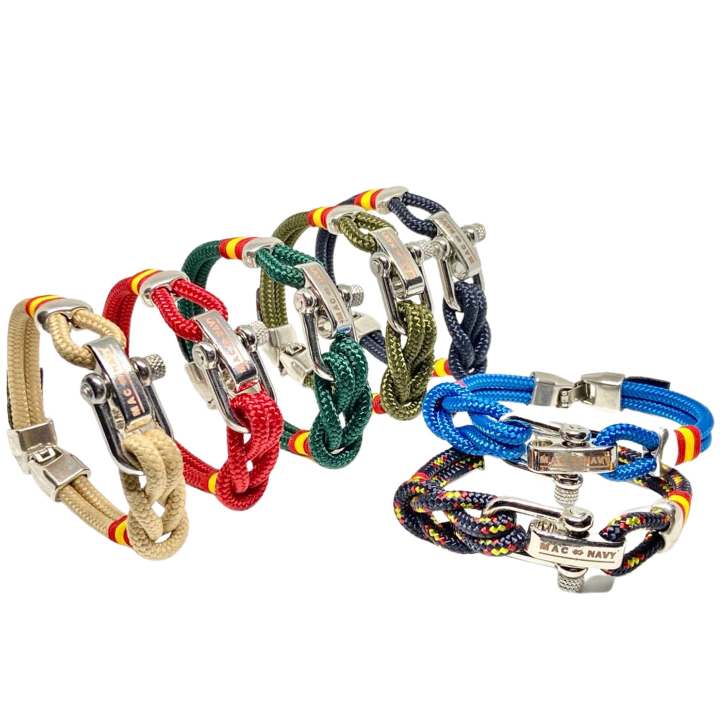 Pulseras Náuticas Colección Premium con bandera de España