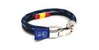 Pulsera Oficial Policía Municipal con bandera de España Uniformidad Ducados Blue 