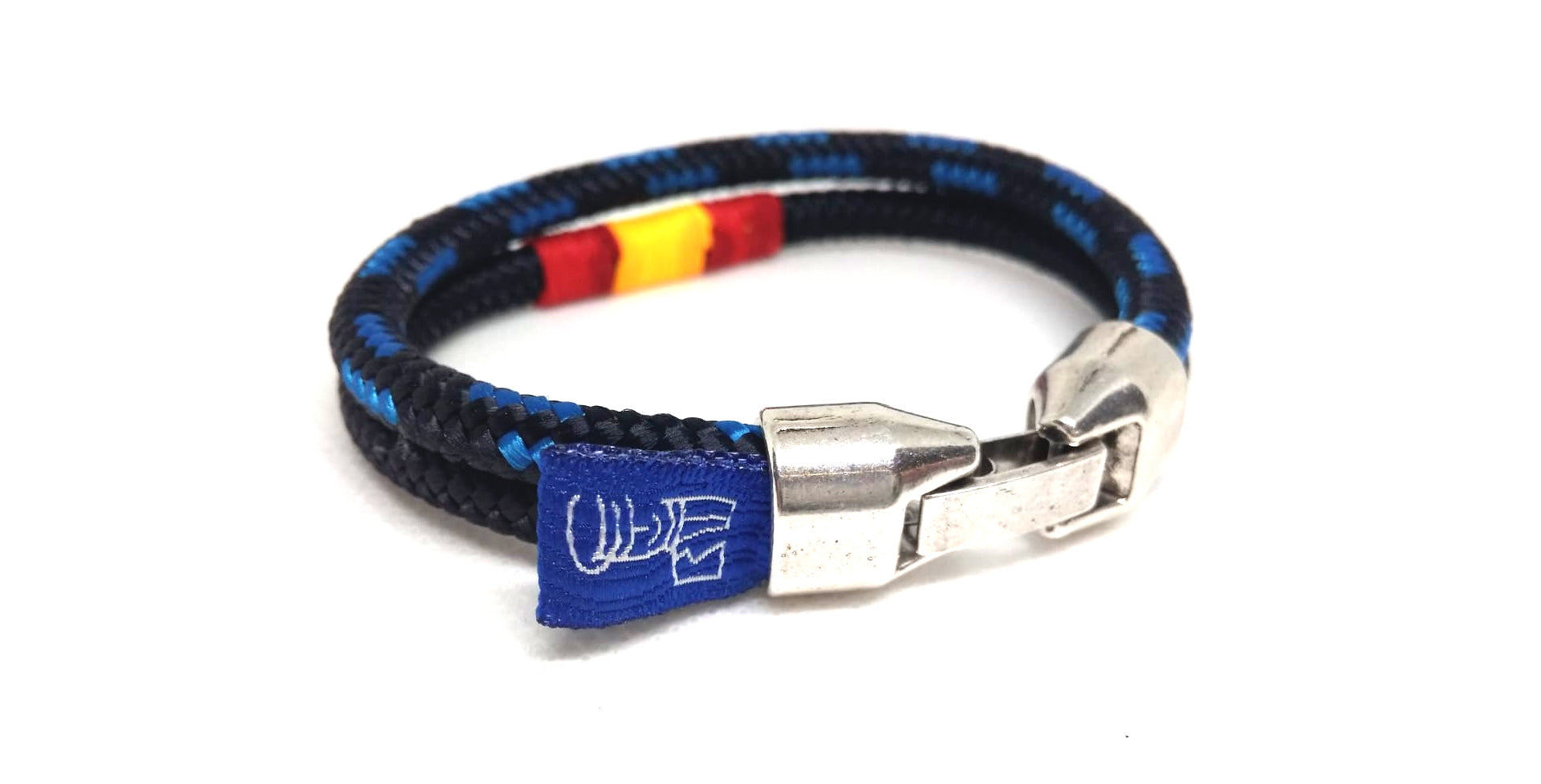 Pulsera Oficial Policía Municipal con bandera de España Uniformidad Ducados Blue 