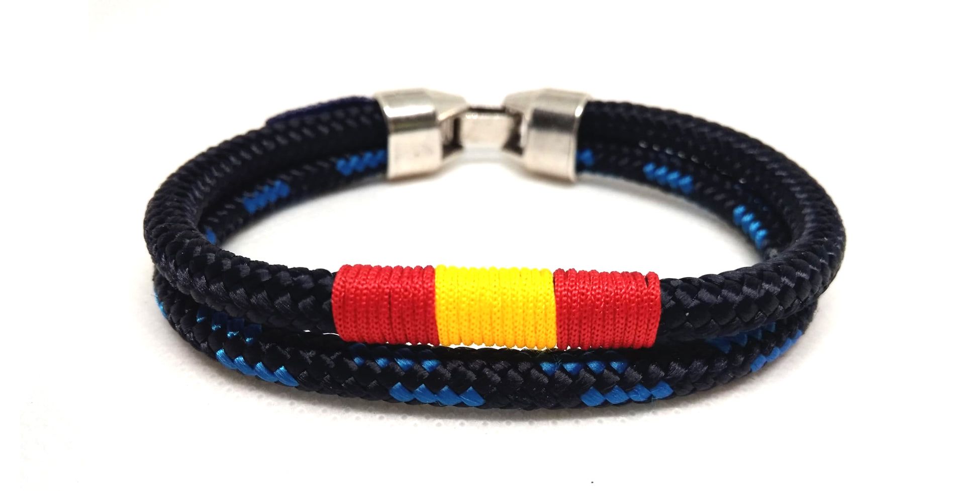 Pulsera Oficial Policía Municipal con bandera de España Uniformidad Ducados Blue 