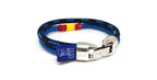 Pulsera Oficial Policía municipal Uniformidad Ducados Cyan