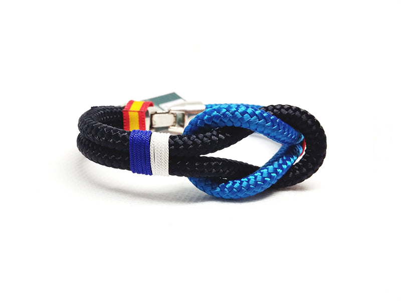 Pulseras Náuticas de driza con vitolas buceo (Dive) Mac Navy