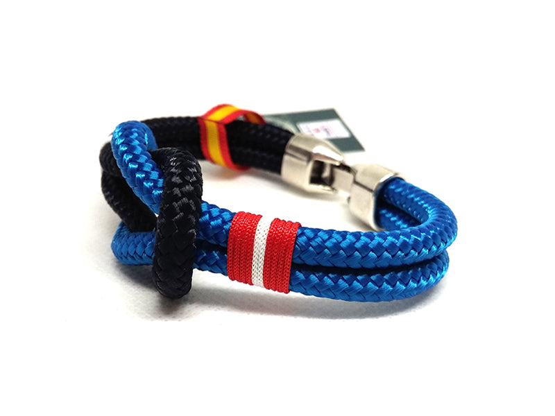 Pulseras Náuticas de driza con vitolas buceo (Dive) Mac Navy