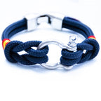 Pulsera Náutica Grillete Double Cord Mac Navy