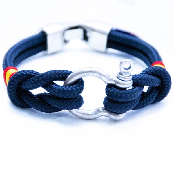 Pulsera Náutica Grillete Double Cord Mac Navy