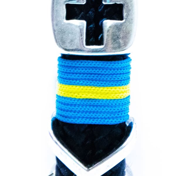 Pulsera Cruz con X Autonomías Mac Navy con bandera de España