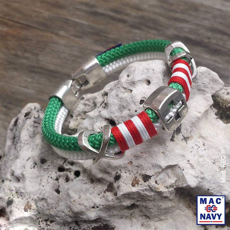 Pulsera atletica Rojiblanca con banderas