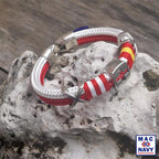 Pulsera atletica Rojiblanca con banderas