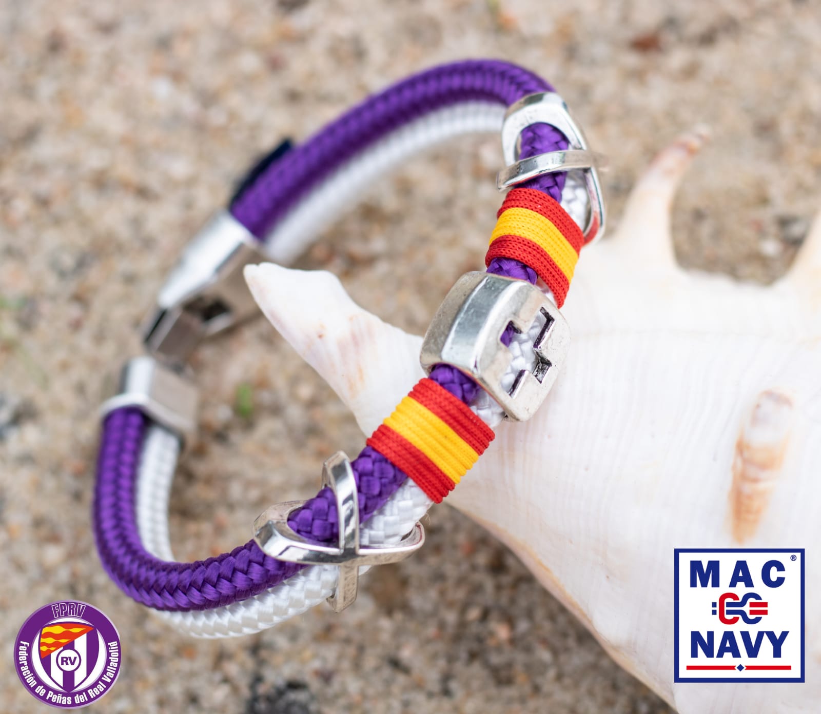Pulsera Oficial FP Real Valladolid con bandera de España